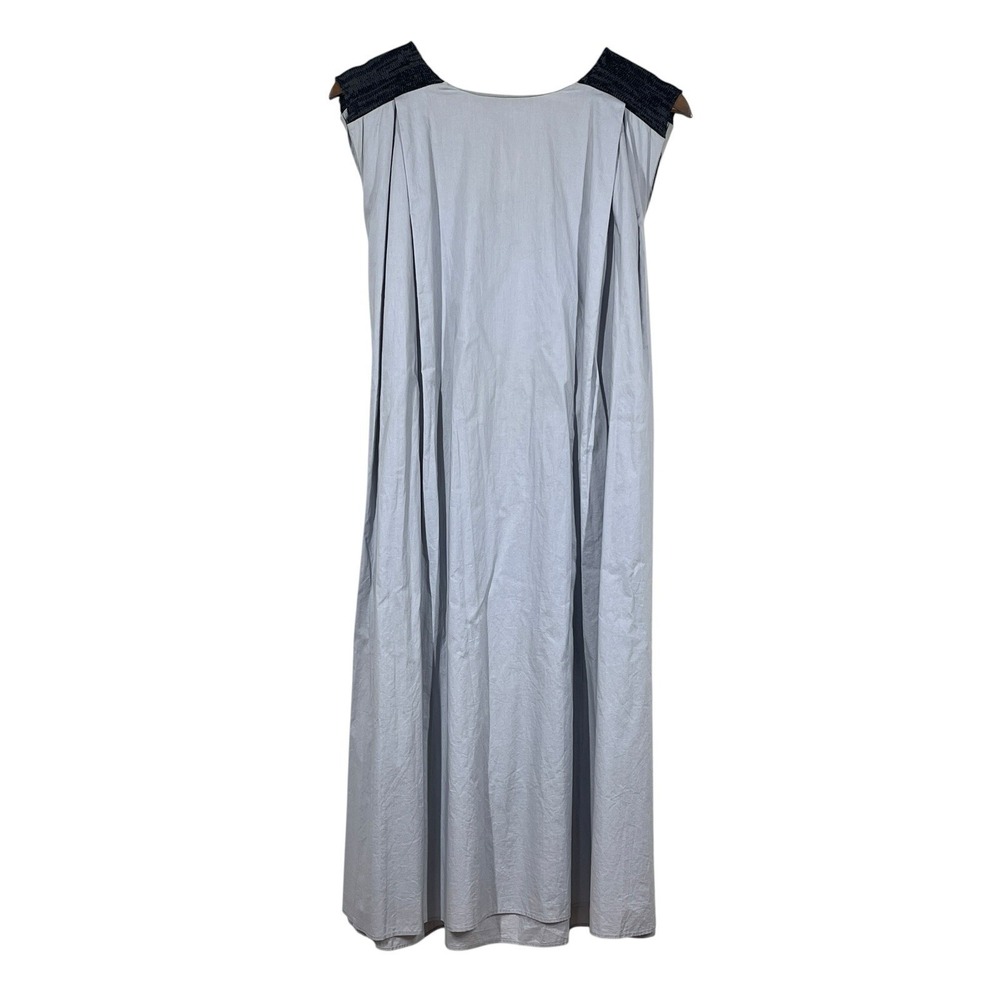 Boessert/Schorn Cotton Sleeveless‎ Tie Shift Dress Sz S Lagenlook Zwiebellook